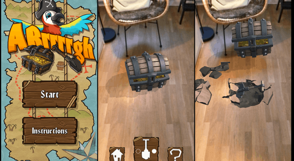ARrrrrgh AR-spel skattjakt Warpin